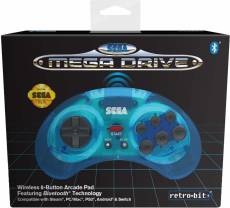 Retro-Bit SEGA Mega Drive Bluetooth Gamepad (Blue) voor de Sega MegaDrive kopen op nedgame.nl