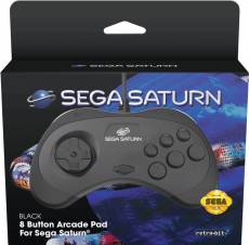 Retro-Bit - SEGA Saturn Classic Controller (Black) voor de Sega Saturn kopen op nedgame.nl