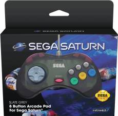 Retro-Bit - SEGA Saturn Classic Controller (Slate Grey) voor de Sega Saturn kopen op nedgame.nl