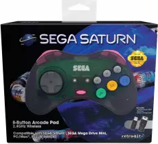 Retro-Bit SEGA Saturn 2.4G M2 Controller (Grey) voor de Sega Saturn kopen op nedgame.nl