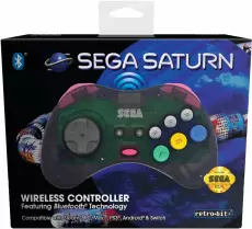 Retro-Bit SEGA Saturn Bluetooth Gamepad (Grey) voor de Sega Saturn kopen op nedgame.nl