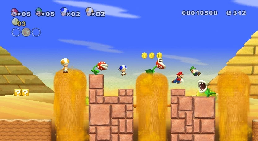 New Super Mario Bros Wii voor de Nintendo Wii kopen op nedgame.nl