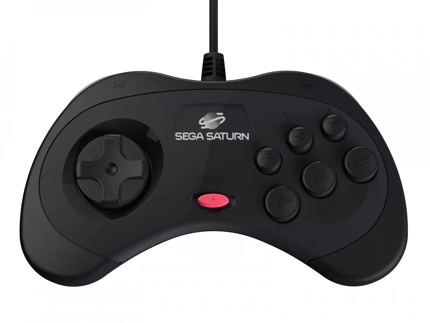 Retro-Bit - SEGA Saturn USB Controller (Black) voor de PC Gaming kopen op nedgame.nl