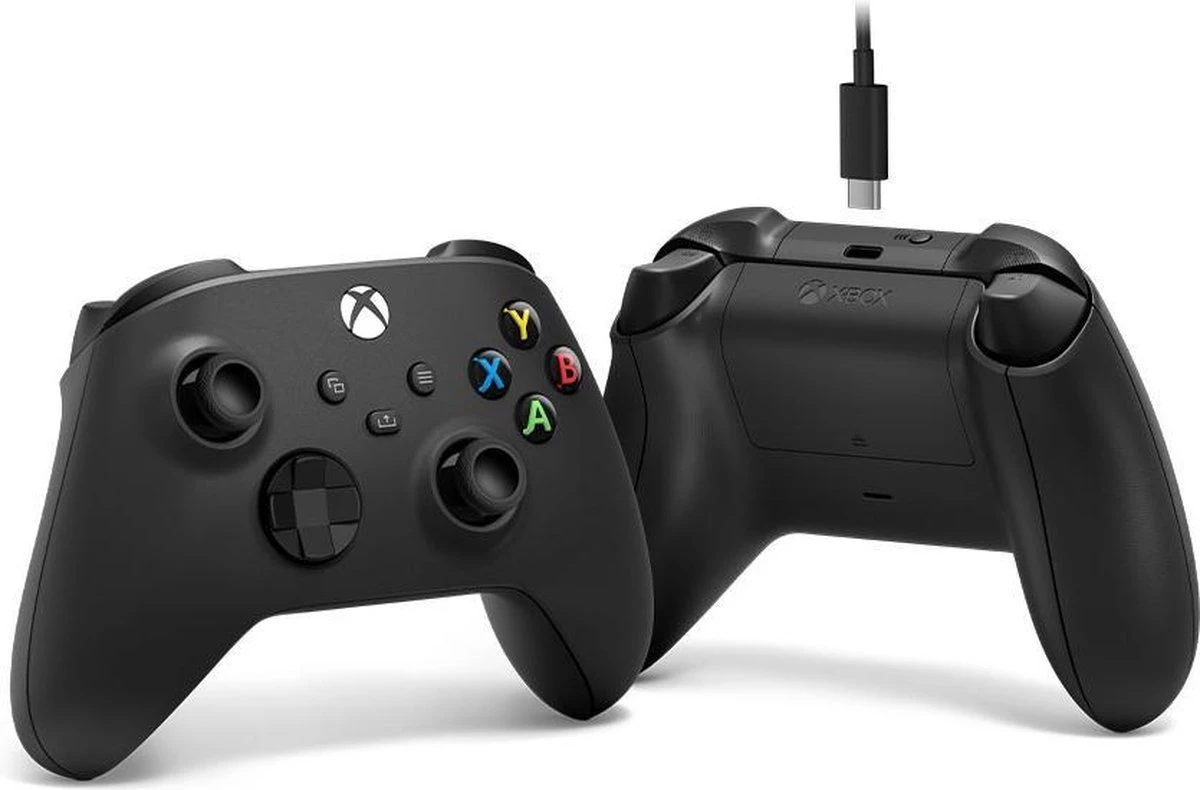 Xbox Wireless Controller - Carbon Black + USB-C Cable voor de PC Gaming kopen op nedgame.nl