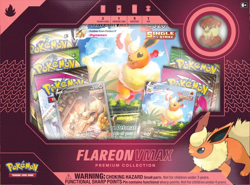 Pokemon TCG Vmax Premium Collection - Flareon voor de Trading Card Games kopen op nedgame.nl