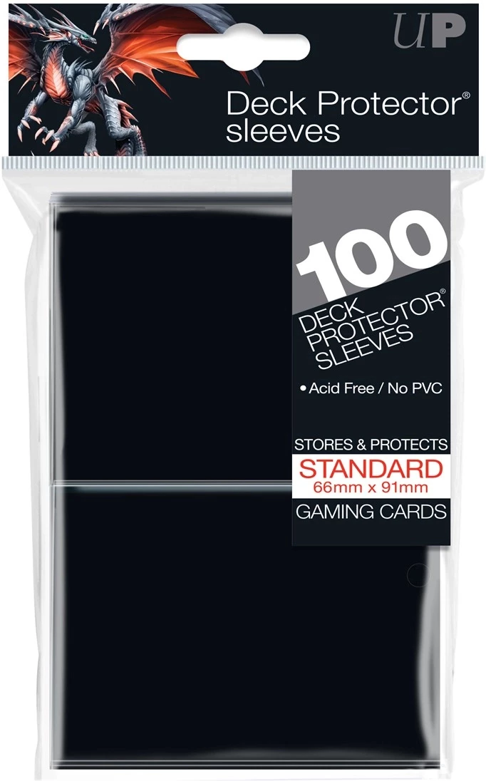 Ultra Pro - Deck Protector Sleeves Zwart (100 stuks) voor de Trading Card Games kopen op nedgame.nl