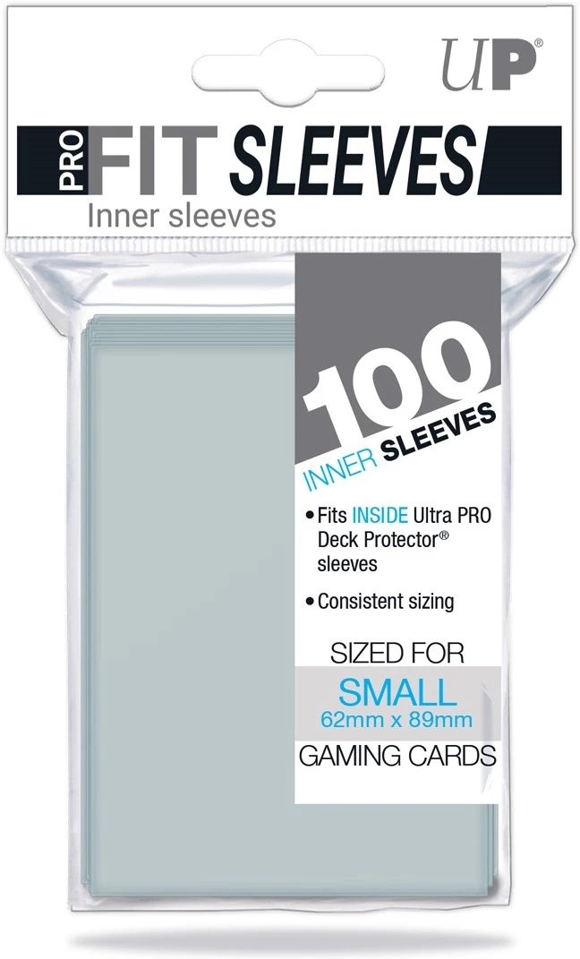 Ultra Pro - Pro Fit Inner Sleeves Transparant (100 stuks) (Small Cards) voor de Trading Card Games kopen op nedgame.nl