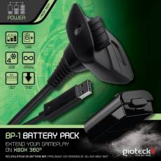 Gioteck BP-1 Battery Pack + Charger voor de Xbox 360 kopen op nedgame.nl
