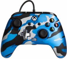 PowerA Enhanced Wired Controller - Metallic Blue Camo voor de Xbox One kopen op nedgame.nl