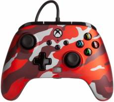 PowerA Enhanced Wired Controller - Metallic Red Camo voor de Xbox One kopen op nedgame.nl