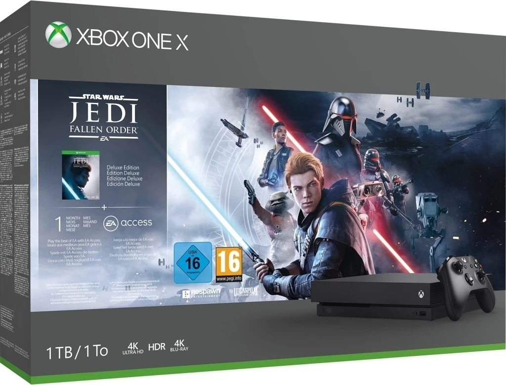 Xbox One X - 1TB + Star Wars Jedi: Fallen Order Deluxe Edition voor de Xbox One kopen op nedgame.nl